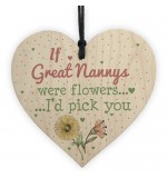 WOODEN HEART - 100mm - If Great Nannys were flowers