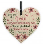 WOODEN HEART - 100mm - Gran Everyone Wishes They Had