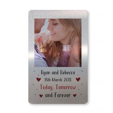 Metal Card - Silver - PERSONALISED Today Tomorrow Forever