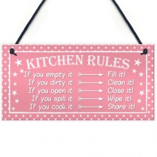 FOAM PLAQUE - 200X100 - Kitchen Rules Polka Dot