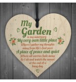 WOODEN HEART - 100mm - My Garden