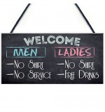 FOAM PLAQUE - 200X100 - Welcome No Service